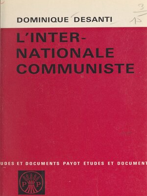 cover image of L'internationale communiste